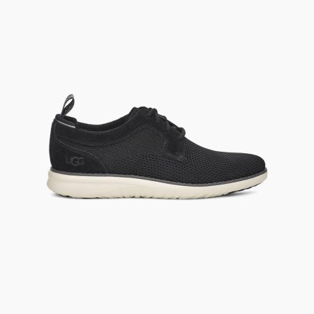 UGG Union Derby HyperWeave Black Sneakers for Men (EYXK01867)